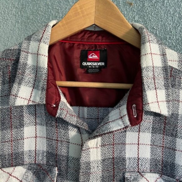 Quiksilver Plaid Overshirt M - Picture 4 of 10